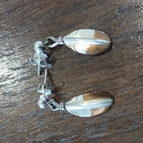 Vintage Pierced Earrings by Clemens Southwestern Handmade 925